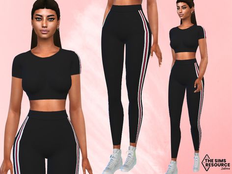 Athletic Outfit Summer, Mods Sims 4, Short Sleeve Denim Dress, Sims 4 Tsr, Sims 4 Cc Kids Clothing, The Sims 4 Pc, Fitness Wear Women, Sims 4 Cc Skin, Sims 4 Toddler