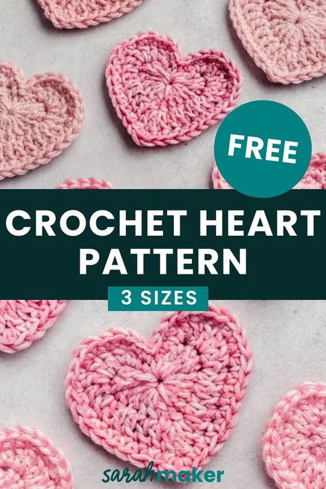 crochet Hand Rat easy pattern HandmadeCrochet, CrochetInspiration, CrochetLove Easy Crochet Heart Free Pattern Simple, How To Crochet A Heart For Beginners, Crochet Hearts Pattern Free, Crochet Heart Pattern Free, Crochet Whale Pattern, Crochet Heart Tutorial, Football Crochet, Christmas Appliques, Crochet A Heart