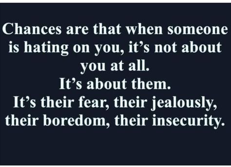 Jealous people are insecure and will never be happy for your success. Keep it moving! Insecure Women Quotes, Jealous People Quotes, Insecure People Quotes, Jealous Women, Jealousy Quotes, Quotes About Haters, Jealous Of You, People Quotes, Fact Quotes