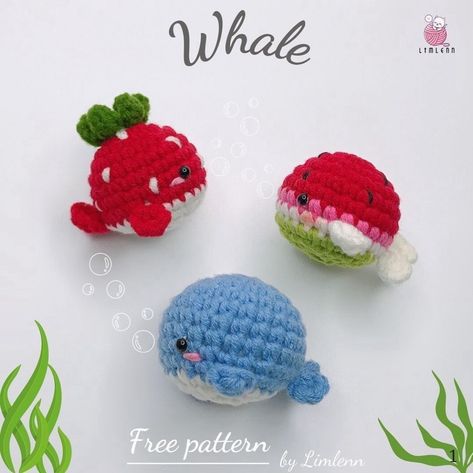 whale free pattern mini free pattern Crochet Keyring Free Pattern, Crochet Whale, Whale Pattern, Crochet Flowers Free Pattern, Pola Amigurumi, Crochet Keychain Pattern, Crochet Animals Free Patterns, Crochet Amigurumi Free Patterns, Crochet Amigurumi Free