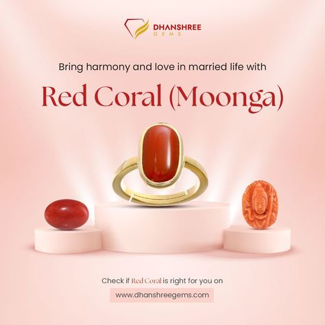 Red Coral (Moonga) Planet Mars, Color Meanings, Vedic Astrology, Coral Stone, Red Stone, Good Health, Red Coral, Mars, Astrology