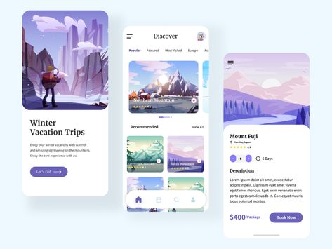 Travel App | Behance Application Ui Design, Mobile App Design Inspiration, App Interface Design, Mobile Ui Design, App Design Inspiration, App Interface, Application Design, Web Inspiration, Travel App