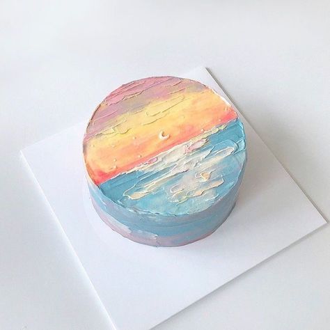 Minimalist Cake Design, Minimalistic Cakes, Minimalist Cakes, Minimalist Cake, Pastel Cakes, Simple Cake Designs, Mini Cakes Birthday, Cute Baking, Creative Birthday Cakes