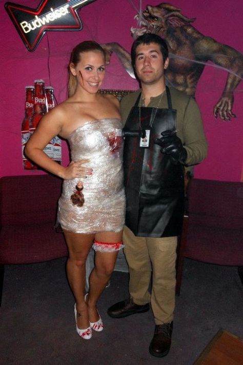 My husband and I absolutely love Dexter! Never missed an episode, we are so gonna dress up like this for halloween 2013 Dexter Costume Couple, Dexter Couples Costume, Dexter Halloween Costume, Dexter Costume, Dexter Halloween, Funny Couple Costumes, Cute Couples Costumes, Diy Outfits, Bff Halloween Costumes