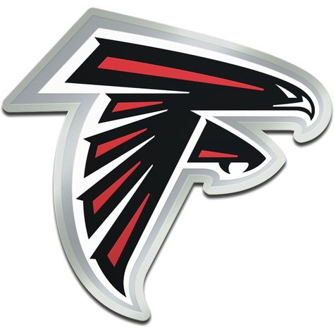 Proudly rep the Atlanta Falcons with this Metallic Freeform Logo auto emblem! Atlanta Falcons Svg, Falcons Logo, Messi Gif, Atlanta Falcons Logo, Outdoor Logos, Falcons Football, Nfl Logo, Vinyl Car Stickers, Car Emblem