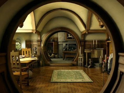 Hobbit House Decor, Hobbit House Interior, Casa Hobbit, Crazy Houses, Hobbit Hole, Hobbit House, Earth Homes, House Inside, Dream House Interior