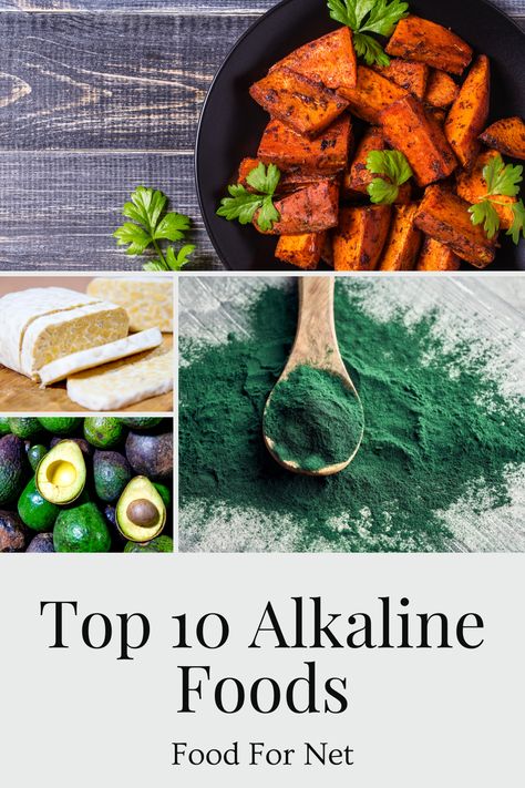 Here are the 10 most powerful alkaline foods, ones that promote your health in a variety of ways. #alkaline #healthy Alkaline Juicing Recipes, Foods High In Alkaline, How To Alkalize Your Body Fast, High Alkaline Foods, Alkaline Desserts, Top Alkaline Foods, Alkaline Recipes, Alkaline Foods Dr Sebi, Acid Forming Foods