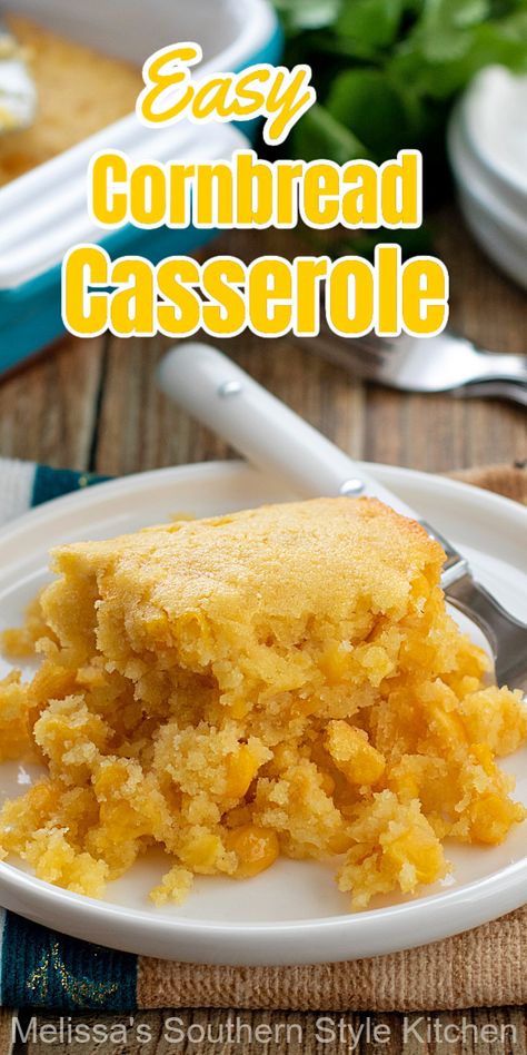 Veggie Cornbread, Easy Cornbread Casserole, Main Dish Meals, Crockpot Cornbread, Corn Casserole Crockpot, Quick Casserole, Meat Casseroles, Oven Casserole Recipes, Crockpot Corn