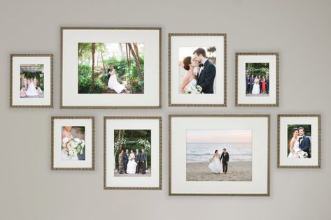 Wedding Photo Wall Display, Wedding Gallery Wall, Wedding Picture Walls, Picture Display Wall, Family Photo Gallery Wall, Foto Muro Collage, Wedding Photo Walls, Wedding Photo Collage, Wedding Photo Display