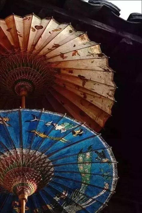 Colors ~ Brown and Blue Ancient China Aesthetic, Asian Umbrella, Japanese Umbrella, Chinese Aesthetic, Umbrella Art, Umbrellas Parasols, Ancient China, East Asia, Chinese Culture