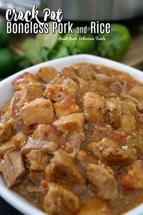 Pork Stew Meat Crockpot Recipes, Recipes Using Pork Stew Meat, Boneless Pork Stew Meat Recipes, Pork Stew Meat Recipes Slow Cooker, Great Grub, Pork Over Rice, Pork Stew Meat Recipes, Pork And Rice Recipes, Rice Crockpot