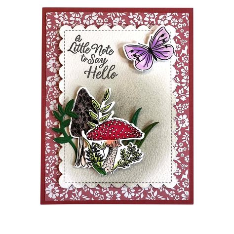 Say Hello, Cottage Garden, Different Colors, Embellishments, Cottage, Sewing Crafts, Card Making, Stamp