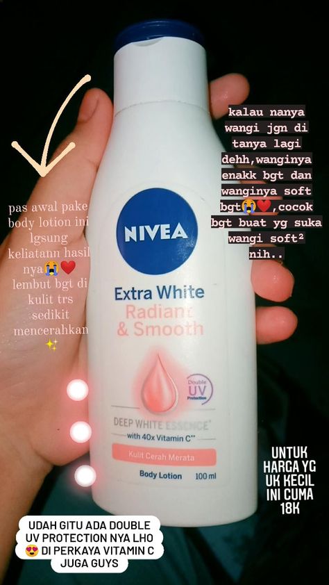 rekomendasi body lotion.. #body lotion #nivea Body Lotion Nivea, Body Lotion Rekomendasi, Nivea Body Lotion, Rose Body Lotion, Healthy Shiny Hair, Korean Face, Beauty Natural, Body Care Routine, Skincare And Makeup