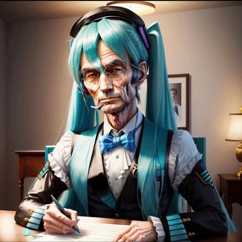 Male Miku, Cursed Miku, Miku Chan, Miku Hatsune Vocaloid, Vocaloid Funny, Losing Faith In Humanity, Miku Hatsune, Goofy Pictures, Silly Images