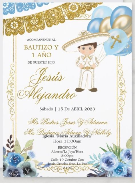 Charro First Birthday Boy, Charro Theme Bautizo, Charro Bautizo Ideas Boy, Charro Party Ideas, Charro Invitations, Charro Theme, Bautizo Ideas, Baby Reveal Party, Baby Boy First Birthday