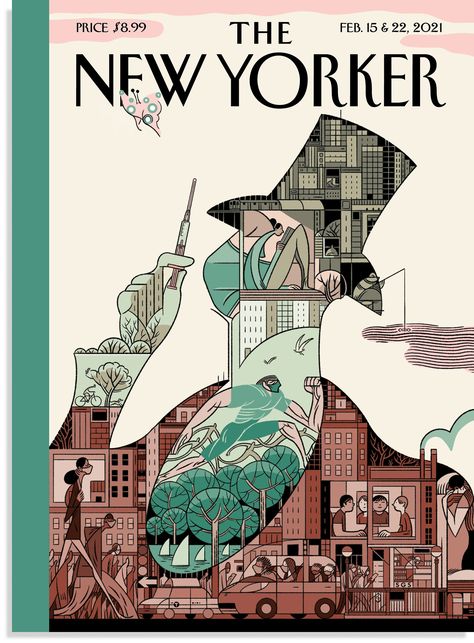 The New Yorker February, New Yorker February, Anniversary Traditions, Lorenzo Mattotti, Kadir Nelson, Roz Chast, Sergio Garcia, New Yorker Magazine, New Yorker Covers