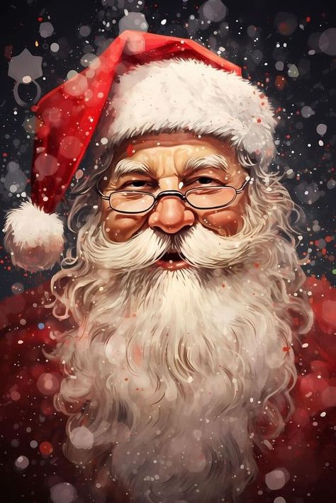 Santa Claus Wallpaper, Free Christmas Backgrounds, Santa Claus Pictures, Seafood Feast, Santa Paintings, Santa Claus Images, Christmas Background Images, Merry Christmas Gif, Santa Art