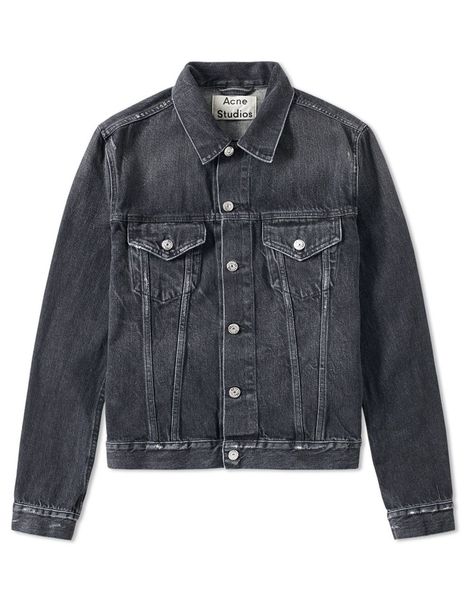 BADASS TRUCKER #3: ACNE STUDIOS WHO DENIM JACKET Acne Studios Jacket, Denim Biker Jacket, Mens Denim Jacket, Denim Jacket Black, Denim Jacket Vintage, Fitted Denim Jacket, Retro Jacket, Men's Jackets, Oversized Denim Jacket