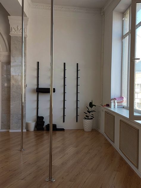 #poledance #pole #dance #studio #strip #twerk #highhills Aesthetic Pole Dancing Room, Pole Dancing Studio, Pole Dance Home Studio, Pole Dance Class Aesthetic, Pole Class Aesthetic, At Home Pole Studio, Pole Fitness Aesthetic, Pole Dance Room, Home Pole Studio