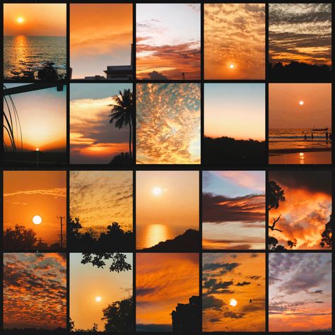 Sunset mood board. Visually aesthetic Sunset Mood Board, Inspiring Photos, Hand Photo, Mood Board Inspiration, Yellow Aesthetic, Sky Aesthetic, Beautiful Sunset, Marine Life, Yellow Orange