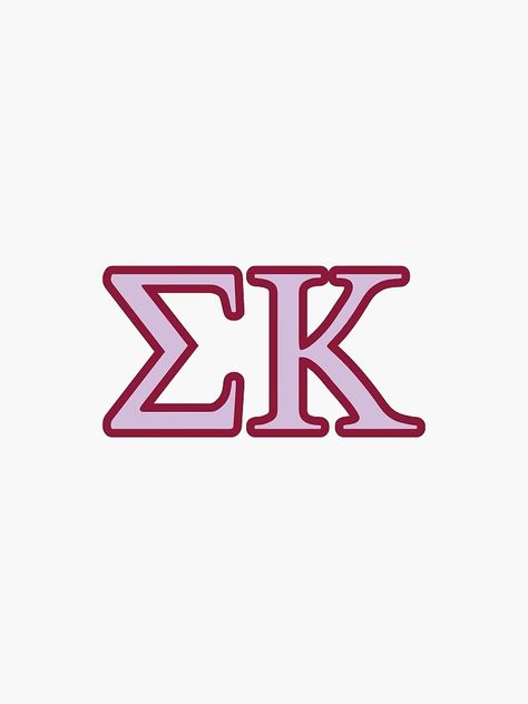 "Sigma Kappa Greek Letters" Sticker for Sale by ella1505 | Redbubble Sigma Kappa Aesthetic, Kappa Aesthetic, Dragon Tattoo Realistic, Kappa Sorority, Sigma Kappa Sorority, Sigma Kappa, Letter Stickers, Greek Letters, Dragon Tattoo