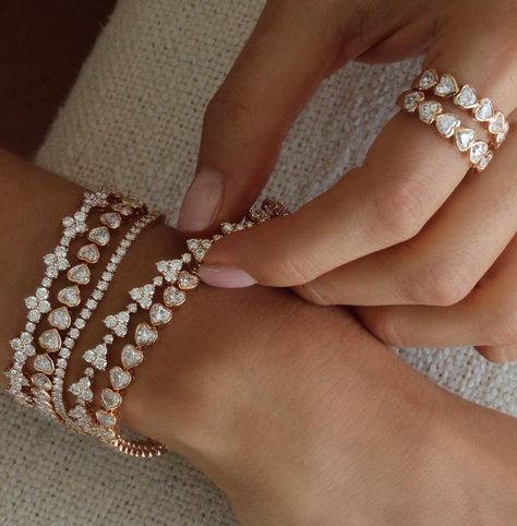 Anita Ko on Instagram: "A touch of bezeled hearts 💕 #anitako" Diamond Chain Bracelet, Anita Ko, Diamond Tennis Bracelet, Heart Diamond, The Triangle, Heart Shaped Diamond, Diamond Chain, Tennis Bracelet Diamond, White Gold Band