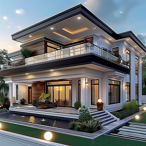 Modern Bungalow Exterior, Modern Bungalow House Design, Bungalow Style House Plans, House Outer Design, Affordable House Plans, Nice House, Classic House Exterior, Modern Bungalow House, House Floor Design