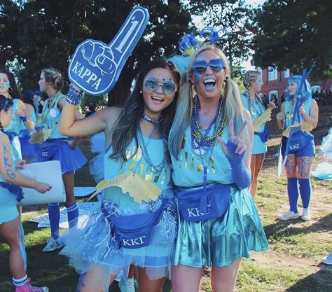 pin: anacatlove Blue Color Wars Outfit, Field Day Outfit Ideas, Fire Vs Ice Spirit Week, Camp Color Wars Outfit, Spirit Day Outfits School Colors, All Blue Spirit Day Outfits, Blue Out Pep Rally, Blue Team Spirit Outfits, Blue Out Spirit Week