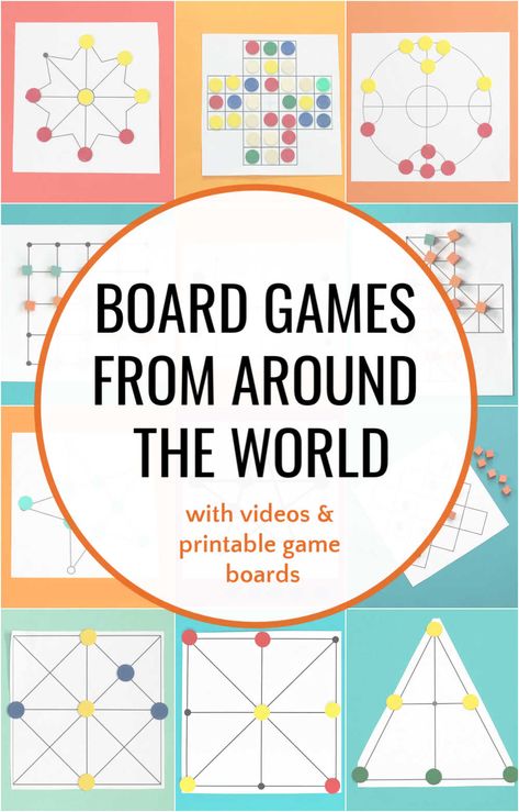 Back And Forth Math Game, Games From Around The World For Kids, Board Game Crafts, Board Games To Make, Board Games Ideas, Games From Around The World, Board Game Printable, Games For The Classroom, Homemade Games