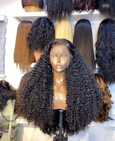 Long Curly Frontal Wig Hairstyles, Long Curly Frontal Wig, Curly Frontal Wig Hairstyles, Weave Business, Curly Frontal Wig, Wet And Wavy Hair, Wig Collection, Lace Closure Hairstyles, Frontal Wig Hairstyles