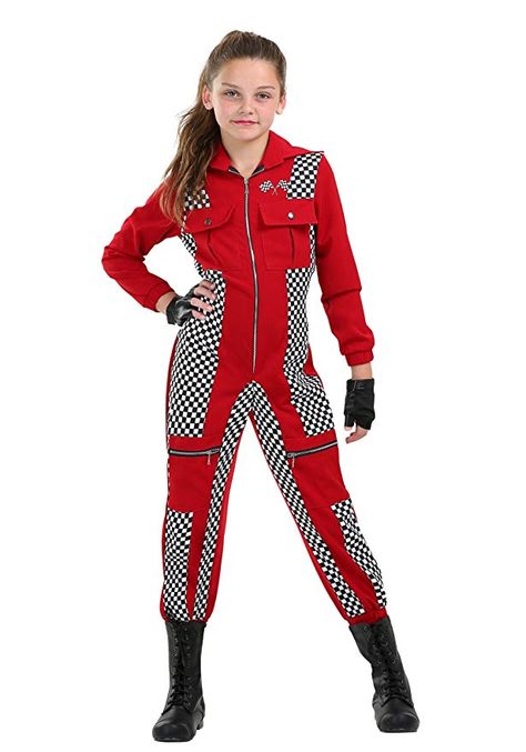 Amazon.com: Racer Jumpsuit Girls Costume Medium: Clothing Race Car Costume, Recital Themes, Racer Jumpsuit, Race Car Driver Costume, Car Costume, Racecar Driver, Theme Nights, Jumpsuit Costume, Kids Races