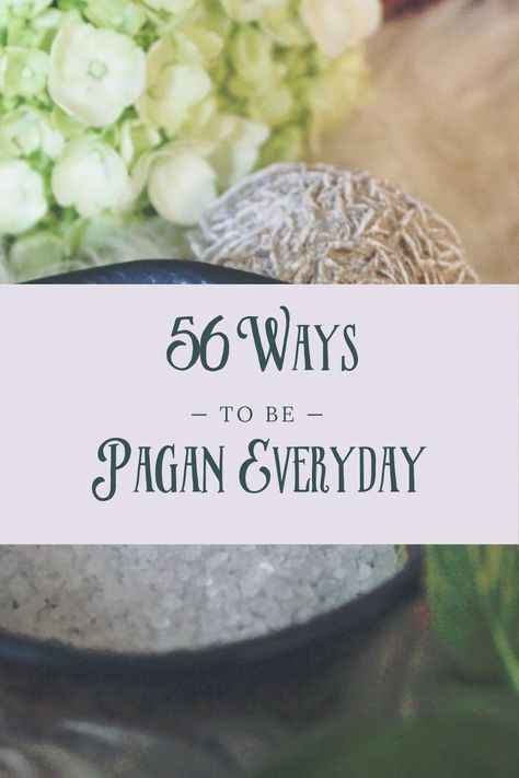 With the issue in mind of bringing paganism and witchcraft into daily life, this is a list of fifty-six ways to be pagan everyday, including six brand new ideas! Witchcraft Daily Practice, Pagan Lifestyle Aesthetic, Zeniba's Cottage, Crone Aesthetic, Naturalistic Paganism, Eclectic Paganism, Paganism Aesthetic, Daily Witchcraft, Everyday Witchcraft