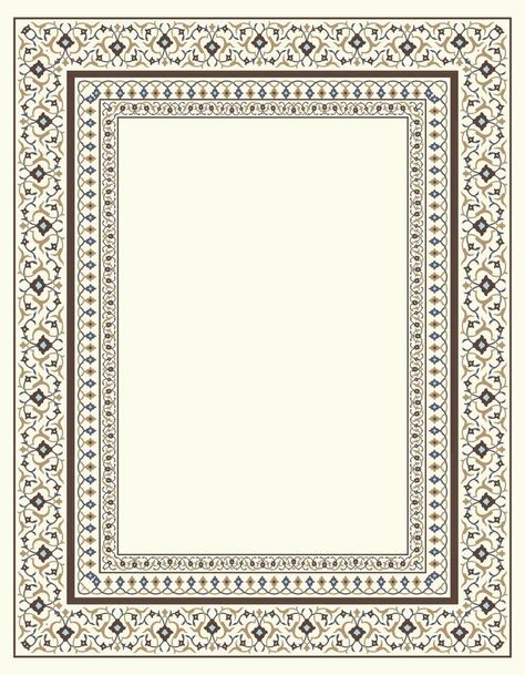 Traditional Mughal Motif Frame, Border Vector Art for Your Picture, Wallpaper Background. Nikah Template Background, Mughal Borders Pattern, Mughal Border Design, Calligraphy Borders Frames, Islamic Border Design Frames, Art Border Design, Traditional Border Design, Mughal Borders, Nikkah Frame