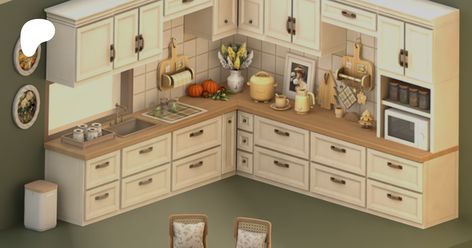 Forever Autumn Part 2 | Joyceisfox Kitchen Set Cabinet, Play Sims 4, Tumblr Sims 4, Play Sims, Sims 4 House Design, Sims4 Cc, Sims 4 Cas, Sims 4 Build, Cc Sims