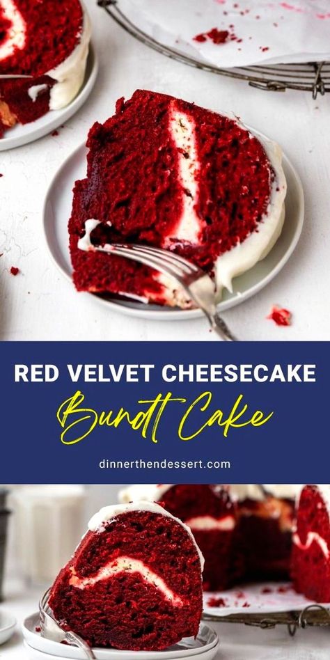 Bundt Cake With Cream Cheese Filling, Red Velvet Cheesecake Bundt, New Years Bundt Cake Recipes, Cheesecake Bundt Cake Recipes, Moist Red Velvet Bundt Cake, Red Velvet Cream Cheese Bundt Cake, Red Velvet Cheesecake Bundt Cake, Red Velvet Bundt Cake With Cream Cheese, Moist Red Velvet Cake Recipe