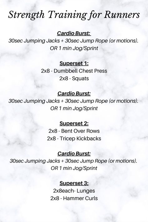 Runner Gym Workout Strength Training, Upper Body Workout For Runners, Runner Gym Workout, Runners Leg Workout Strength Training, Runner Weight Training, Runner Strength Training Plan, Full Body Workout For Runners, Strength Training For Runners Gym, Strength Workout For Runners