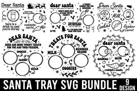 Santa Tray Svg Free, Santa Plate Svg, Cookies For Santa Svg, Santa Tray Svg, Santa Tray, Christmas Toilet Paper, Reindeer Cookies, Snowflake Wedding, Coffee Gifts Card