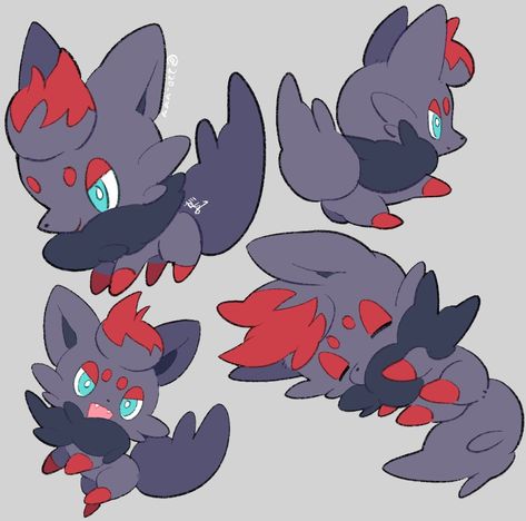 Pokemon Shinx, Hisuian Zorua, Lycanroc Midnight, Zorua Pokemon, Pokemon Zoroark, Zoroark Pokemon, Eevee Cute, Pokemon Stickers, Pokémon Art