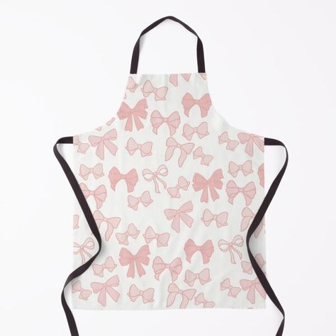 "Pink Coquette Cute Bow" Apron for Sale by OceansideArt1 Apron Aesthetic, Kitchen Finds, Aesthetic Girly, Pink Coquette, Cute Kitchen, Cute Bow, Aprons For Sale, Cute Bows, Pink Bow