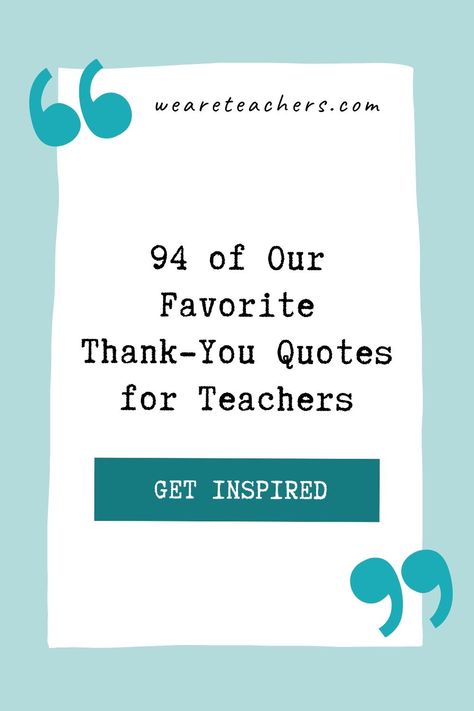 Show your gratitude for hardworking educators with these teacher appreciation quotes for teachers. You will want to share them every year! Words Of Affirmation For Teachers, Quotes Teachers Inspirational, Thankful For Teachers Quotes, Words For Teachers Appreciation, Teacher Appreciation Quotes Gratitude, Sayings About Teachers, Best Teacher Quotes From Students, Positive Teacher Quotes, Quotes For Teachers Appreciation