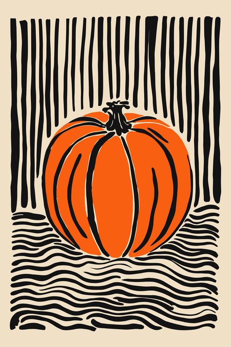 Abstract Halloween Art, Fall Art Print, Colourful Widgets, Autumn Illustration Art, Halloween Zentangle, Fall Posters, Fall Widgets, Autumn Poster, Fall Room