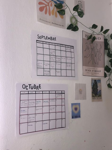 calendar, aesthetic room, organization, college organization, work, journal, journalist, art, decor, wall decor, school, calendario, cuarto lindo, habitación, organizado Aesthetic Wall Calendar, Wall Calendar Aesthetic, Calendar On Wall, Calendar Aesthetic, College Project, Budget Calendar, Aesthetic Calendar, Table Calendar, Zen Zone