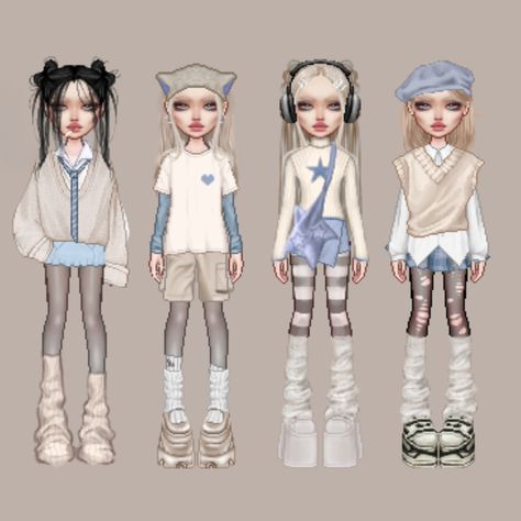 @Ravylia on everskies Everskies Group Outfits, Group Outfit Ideas, Pink Alternative Fashion, Best Dress Up Games, Dance Style Outfits, Group Outfits, Everskies Outfits, Kpop Concert Outfit, Kpop Concert