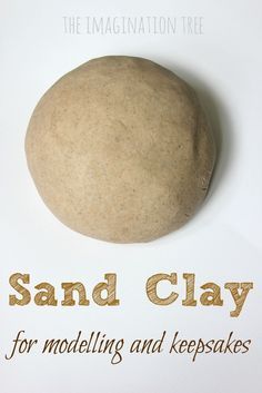 Sand Clay Recipe and Handprint Keepsakes - The Imagination Tree Sand Clay Recipe, Sand Clay, Diy Keramik, Clay Recipe, Imagination Tree, Homemade Clay, Diy Air Dry Clay, Kitchen Christmas, Sand Crafts