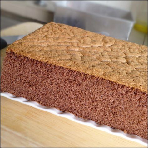 KitchenTigress: Chocolate Sponge Cake Sponge Sheet Cake, Chocolate Cake Sponge, Chinese Chocolate, Vietnamese Desert, Cotton Soft Chocolate Sponge Cake, Mocha Sponge Cake Recipe, Hot Milk Sponge Cake Recipe, Chocolate Sponge Cake Recipe, Kuih Lapis