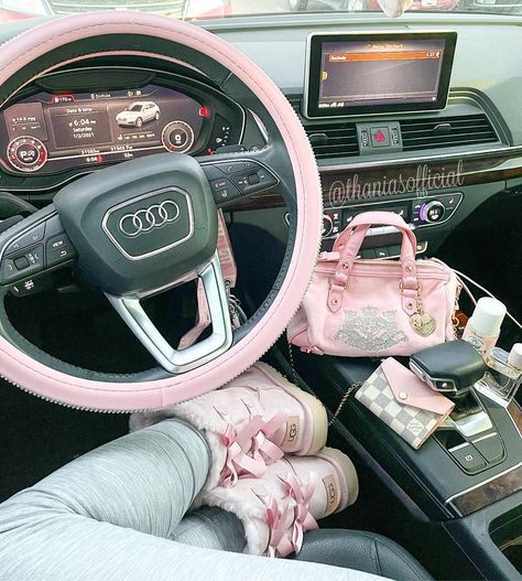 Pink Steering Wheel, Pink Car Interior, Pink Steering Wheel Cover, Lux Lisbon, Pink Car Accessories, Victoria Secret Angel, Alana Champion, Female Hysteria, Girly Car Accessories