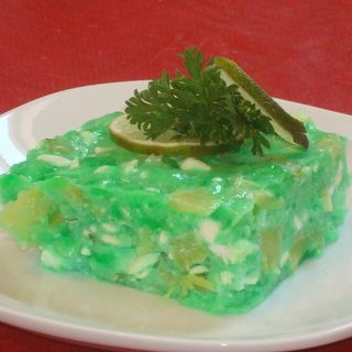 Lime Jello Salad Lime Jello Recipes, Lime Jello Salad, Green Jello Salad, Jello Fruit Salads, Jelly Salad, Orange Jello Salads, I Got A Job, Lime Jello Salads, Jello Mold Recipes