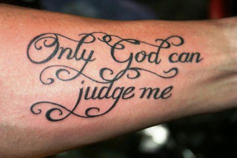 Inspirational Quote Tattoos 27 Font Tato, Tattoo Font For Men, Tattoo Quotes For Men, Tattoo Son, Tattoo Guide, Believe Tattoos, Tattoo Script Fonts, Only God Can Judge Me, Tattoo Lettering Design