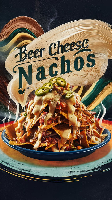 Hey nacho lovers! Are you ready to take your nacho game to the next level? Let’s combine two amazing things: nachos and beer cheese.  This recipe is perfect for game day, parties, or just a fun snack. It’s easy to make, and the beer cheese adds a delicious, rich flavor that pairs perfectly with crunchy tortilla chips. Beer Cheese Nachos, Beer Snacks Ideas Parties Food, Food Truck Nachos, German Nachos, Beer Cheese Recipe, Nachos Cheese Recipe, Bbq Nachos, Chili Nachos, Nacho Sauce