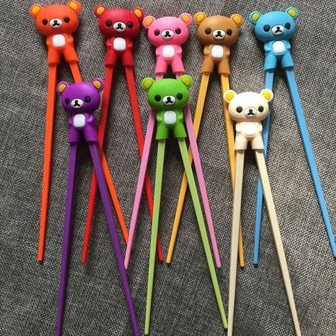 Wish- Comprar es divertido Using Chopsticks, Training Chopsticks, Bear Panda, Party Giveaways, Train Gifts, Cat Motif, Fine Motor Skills Development, Kids Training, Cute Bear